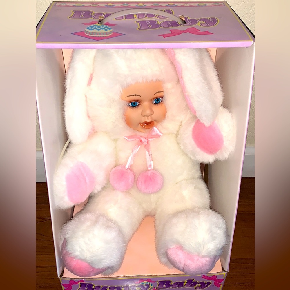 NWB VTG 1999 LTD ED BUNNY BABY COLLECTION FINE PORCELAIN DOLL EASTER RABBIT